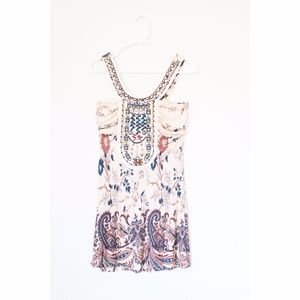 Charlotte Russe Pink Sleeveless Embellished Top S